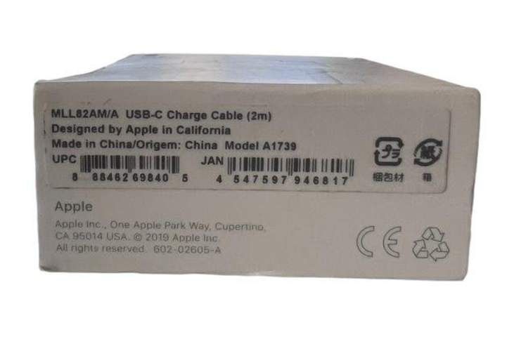 Cable de carga USB-C Apple 2 mt original y nuevo