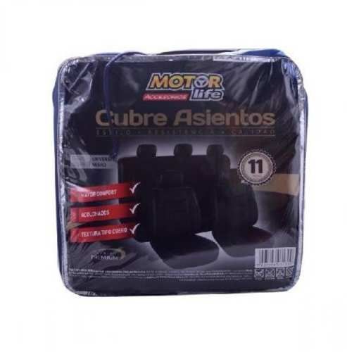 Funda asiento negra gris