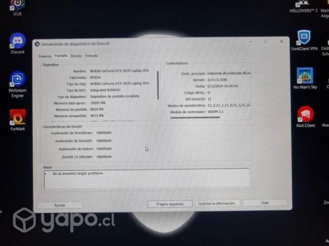 Notebook Alienware M15 R4 rtx 3070 conversable