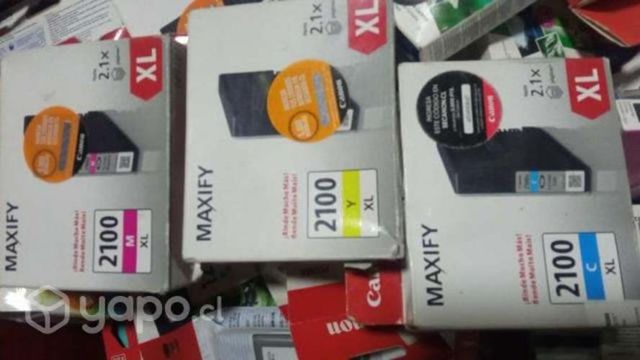 Tintas canon 2100xl colores originales de alta