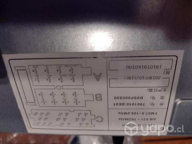 Radio para vehiculo changan CS15