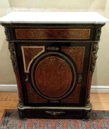 Mueble arrimo/ buffet antiguo, madera con marquete