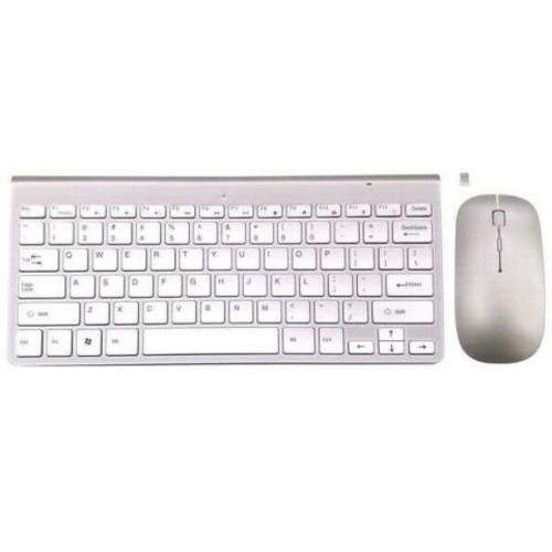 Teclado inalambrico + mouse color blanco