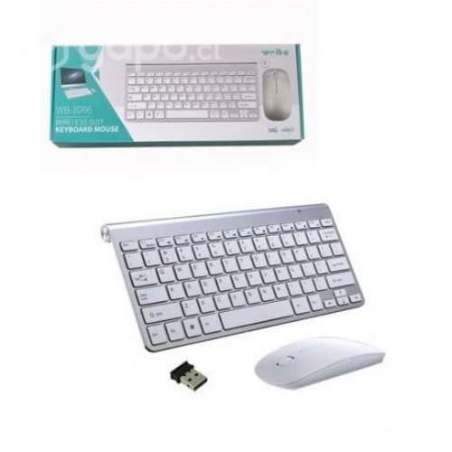Teclado inalambrico + mouse color blanco