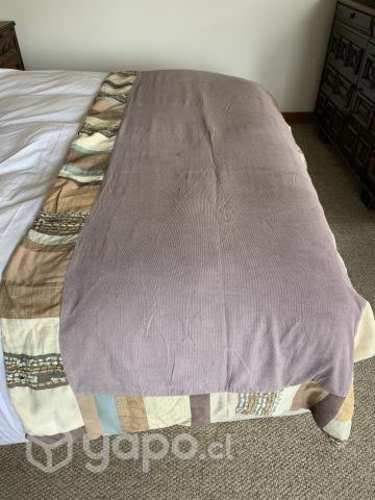 Piecera cotele con ruedo en patchwork