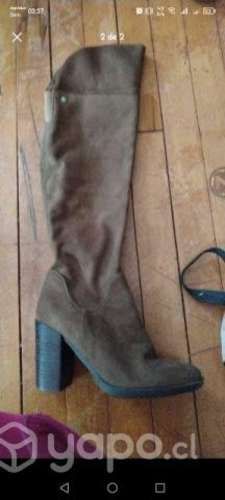 Botas largas de Gamuza tacon alto