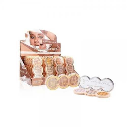 MAXBELLE Polvo Iluminador 3 en 1