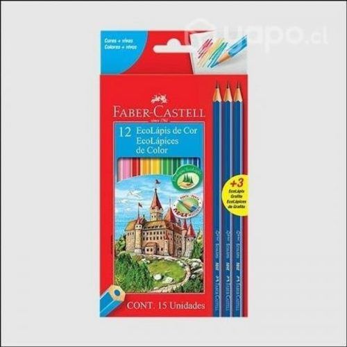 Lapices de colores faber castell hexag. largos