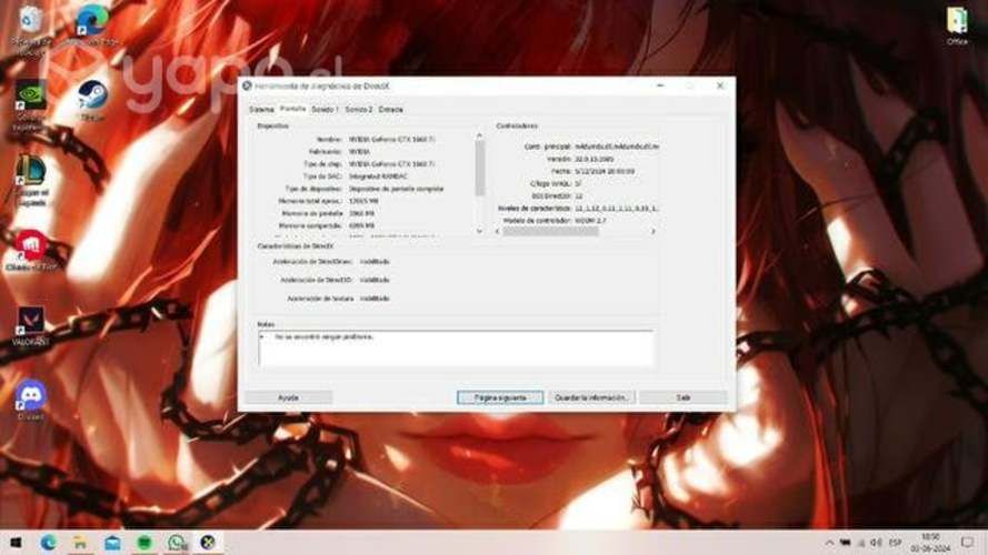 Lenovo Legion 1660 Ti (precio conversable)