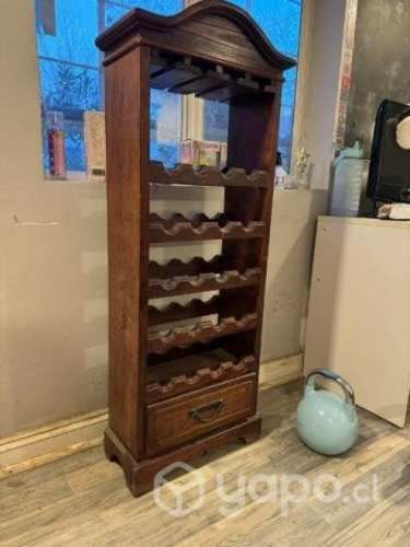 Cava de madera estilo rústico