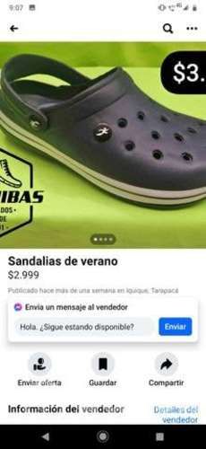 Requiero chalas o sandalias de hombre