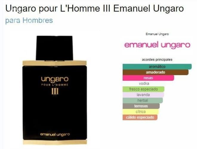 Perfume Ungaro III edt 100ml