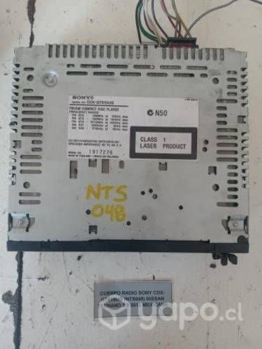 Cuerpo Radio Sony (NTS048) Terrano 2.5 2012 Mex