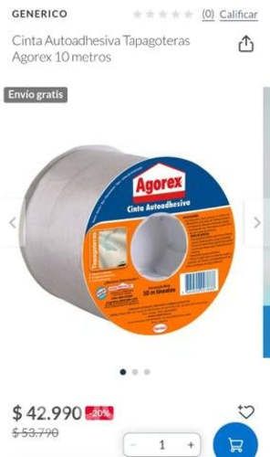 Tapagoteras aluminio