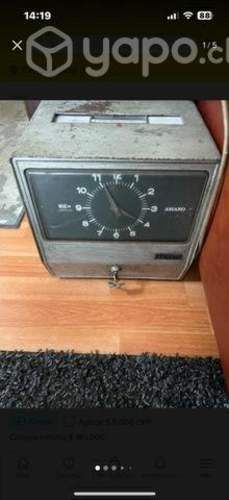 Reloj control antiguo funcionando marca amano