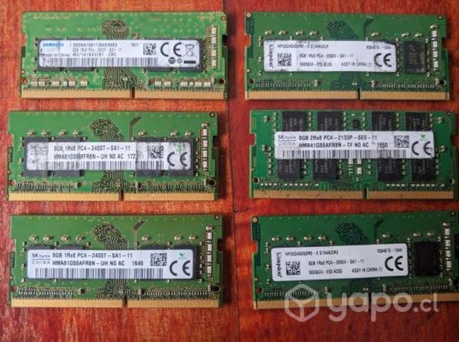 Memoria RAM para notebook DDR4 8GB