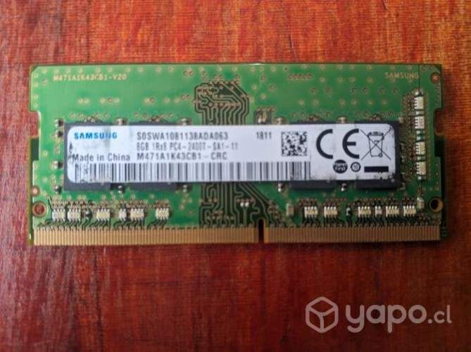 Memoria RAM para notebook DDR4 8GB