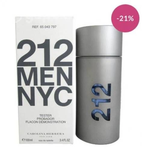 Tester 212 Hombre Carolina Herrera Edt 100ml Hombr