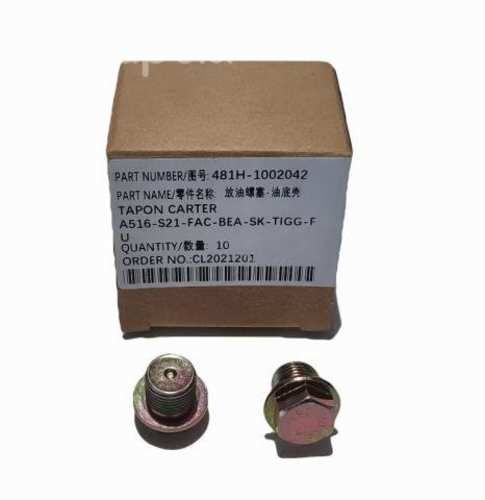 Tapón Cárter Chery Fulwin - Tiggo - Beat + Modelos