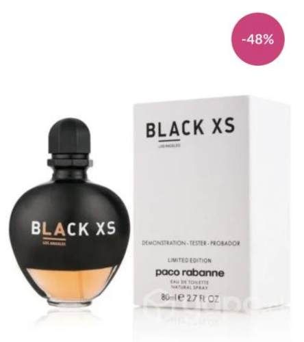 Tester Black Xs Los Angeles de Paco Rabanne Edt 80