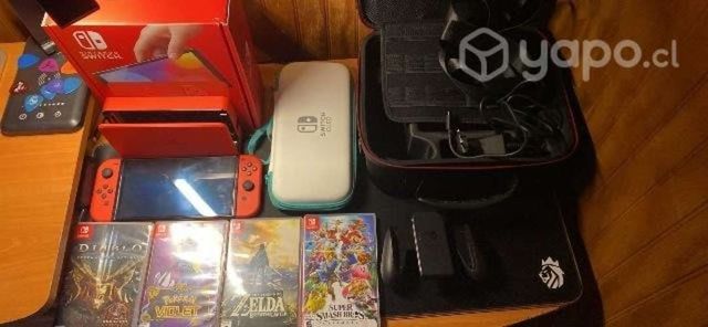 Nintendo switch oled edición mario