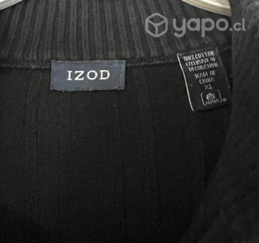 Chaleco Marca Izod Talla Xxl Algodón Negro