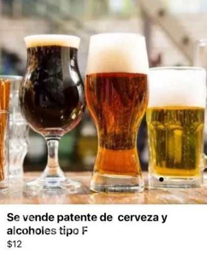 Patente de cerveza y alcoholes tipo F