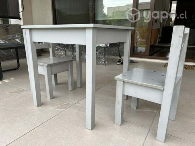 Mesa madera para niños