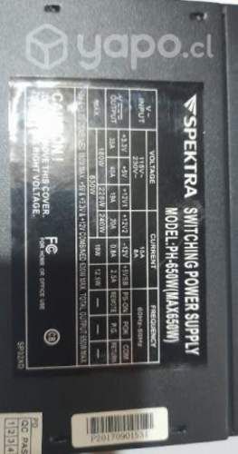 Fuente de poder 650W Spectra