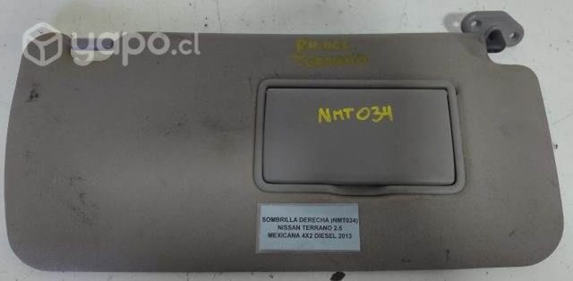 Sombrilla Derecha (NMT034) Nissan Terrano 2.5 Mex