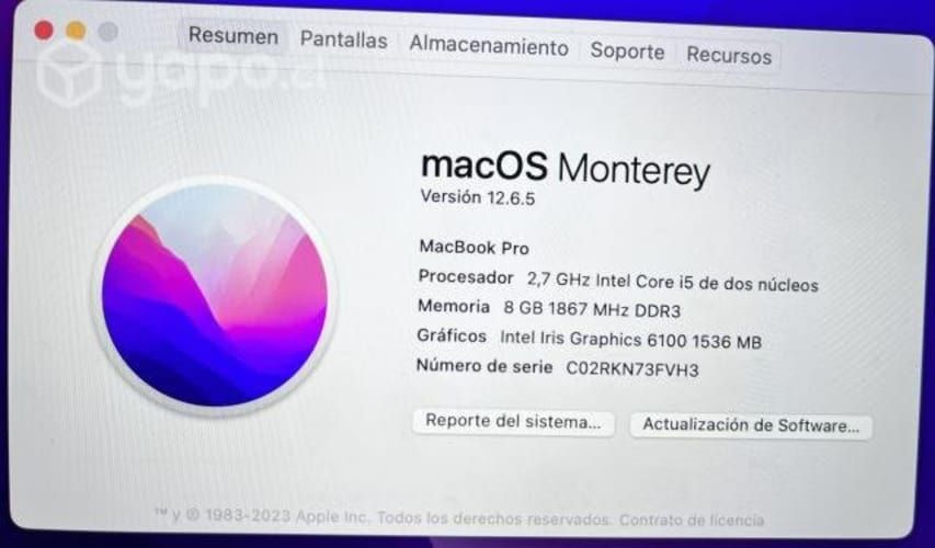 MACBOOK PRO Mod A1502