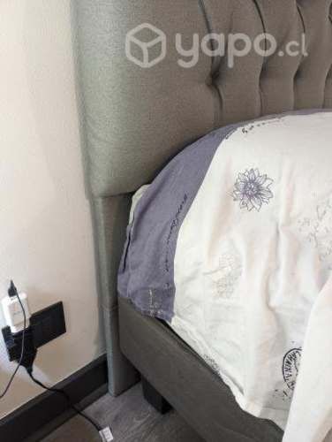 Respaldo de cama botoné 2 plazas
