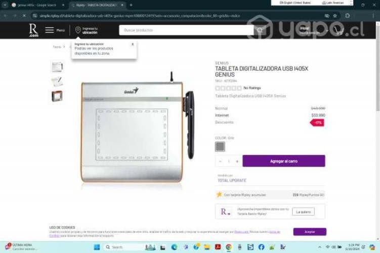 Tablet Gráfica/digitalizadora Genius I405-X