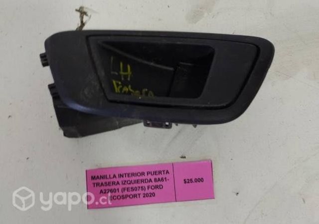 Manilla Interior Puerta Tra izq Ford Ecosport 2020