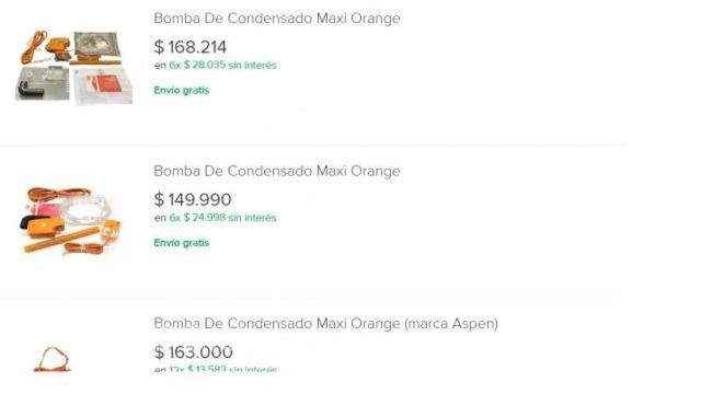 Bomba condensado maxi orange