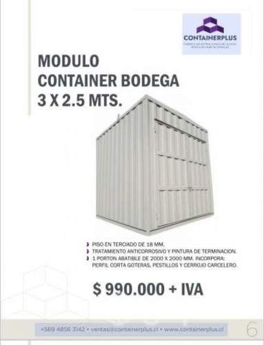 Container bodega de 3x2.5x2.6 mts