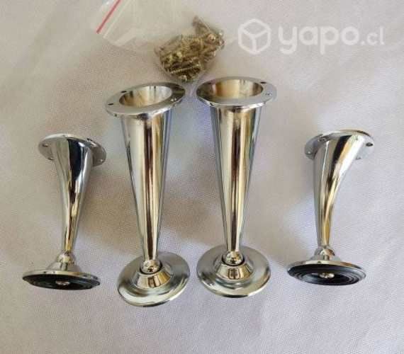 2 Packs de Patas de Acero Inoxidable para sillones