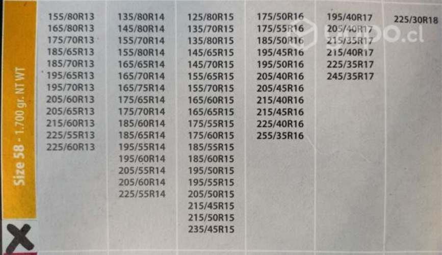 Cadenas de Nieve Textiles Isse Modelo Super 58