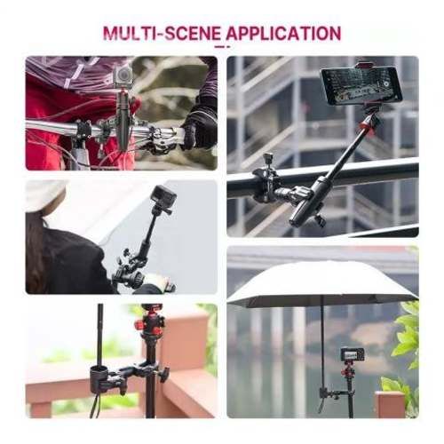 Ulanzi R096 Súper abrazadera giratoria doble