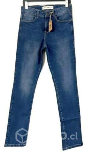 Jeans Elástico Marca Notth Star Talla 42 Azul