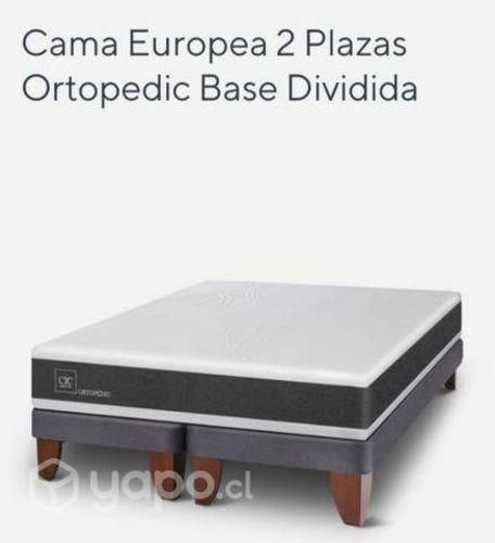 Cama nueva, de 2 plazas cic ortopedic, con base d