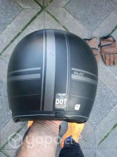 Casco Moto y guantes