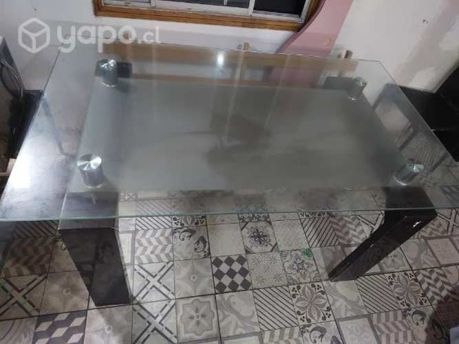Mesa de vidrio templada