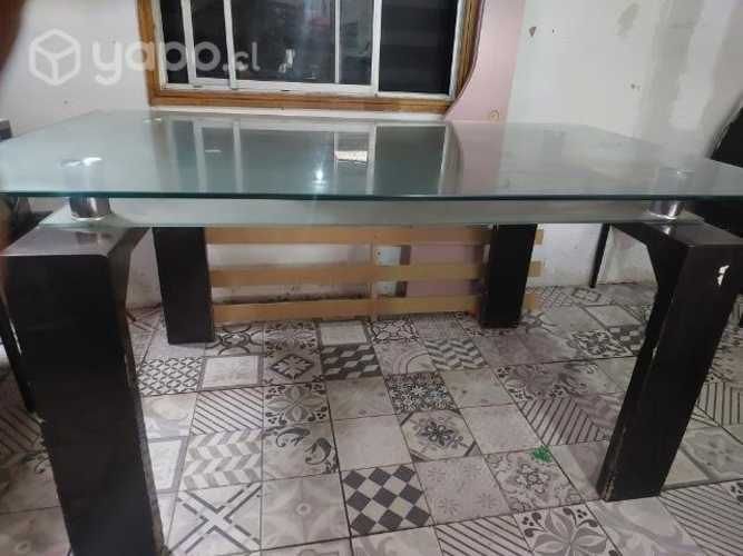 Mesa de vidrio templada