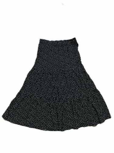 Falda larga negra con puntos blancos INDEX