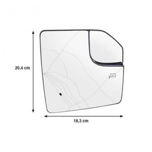 Luneta Espejo Retrovisor Ford F Der C