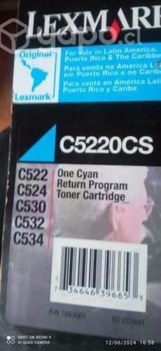 Toner Lexmark c5220cs cyan original de alta
