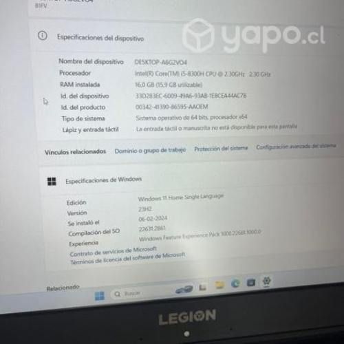 Lenovo Y530 Intel Core i5 Geforce GTX 1050 2GB 16G
