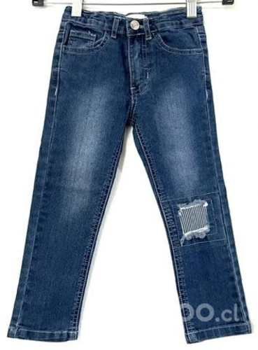 Jeans Elásticado Pitillo Marca Pillin Talla 3 Azul