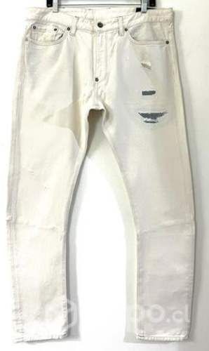 Jeans Marca Dad Talla 36 O 48 - 50 Blanco Invierno